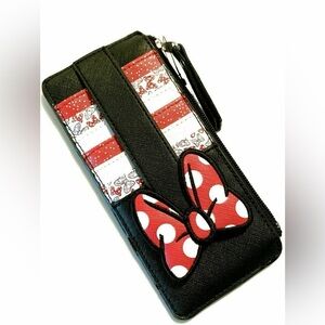 Authentic Disney Parks Minnie Mouse Slim Card Holder & Wallet